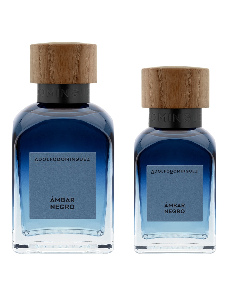 Kit Eau de parfum Adolfo Dominguez Ámbar Negro para hombre