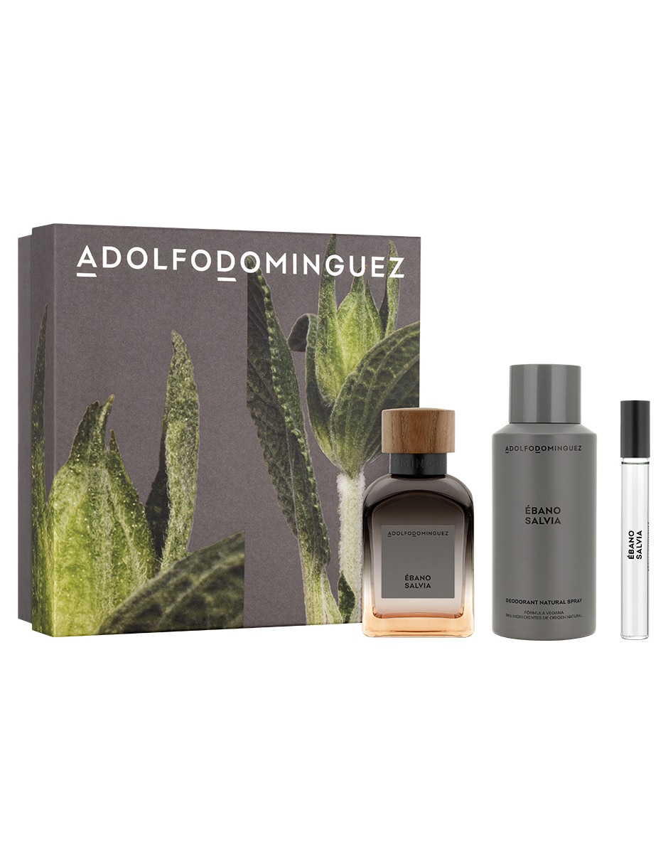 Set Eau de parfum Adolfo Dominguez Ébano Salvia para hombre