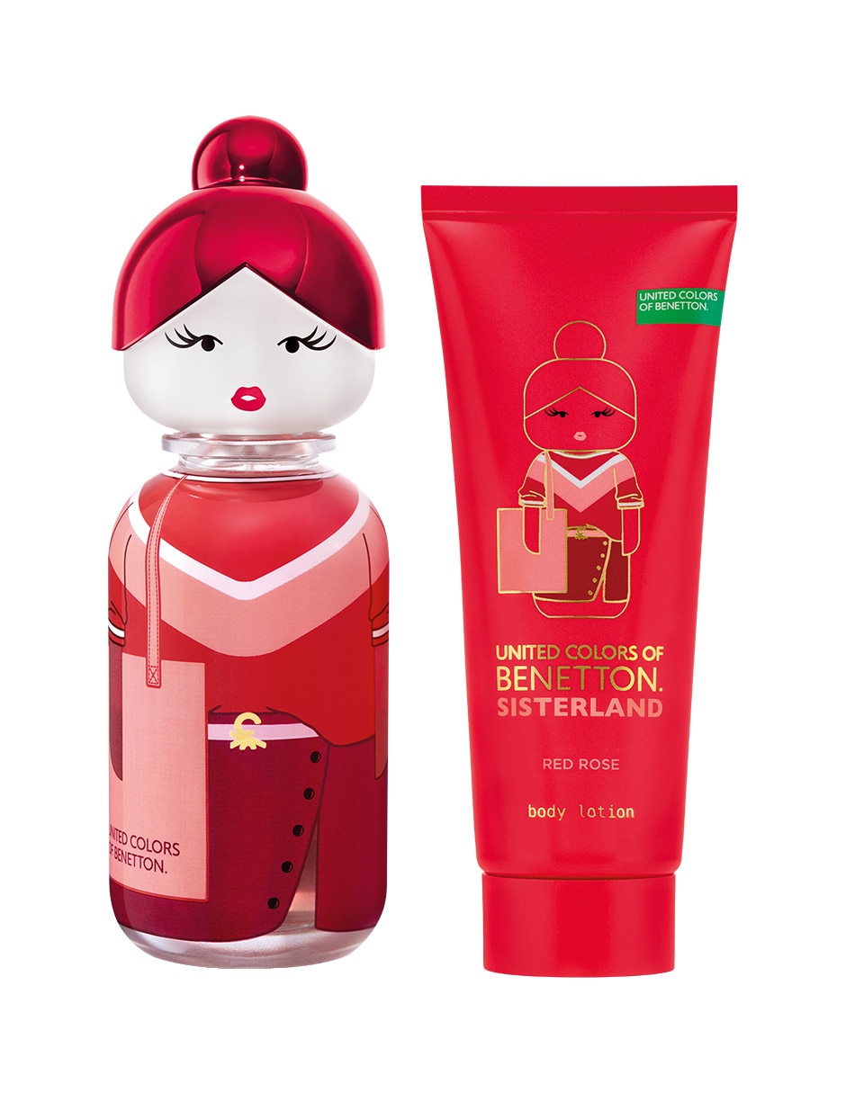 Kit Eau de toilette Benetton Sisterland Red Rose para mujer