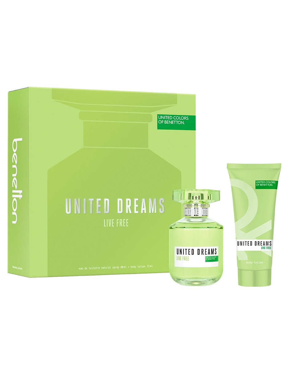 Kit Eau de toilette United Dreams live free para mujer