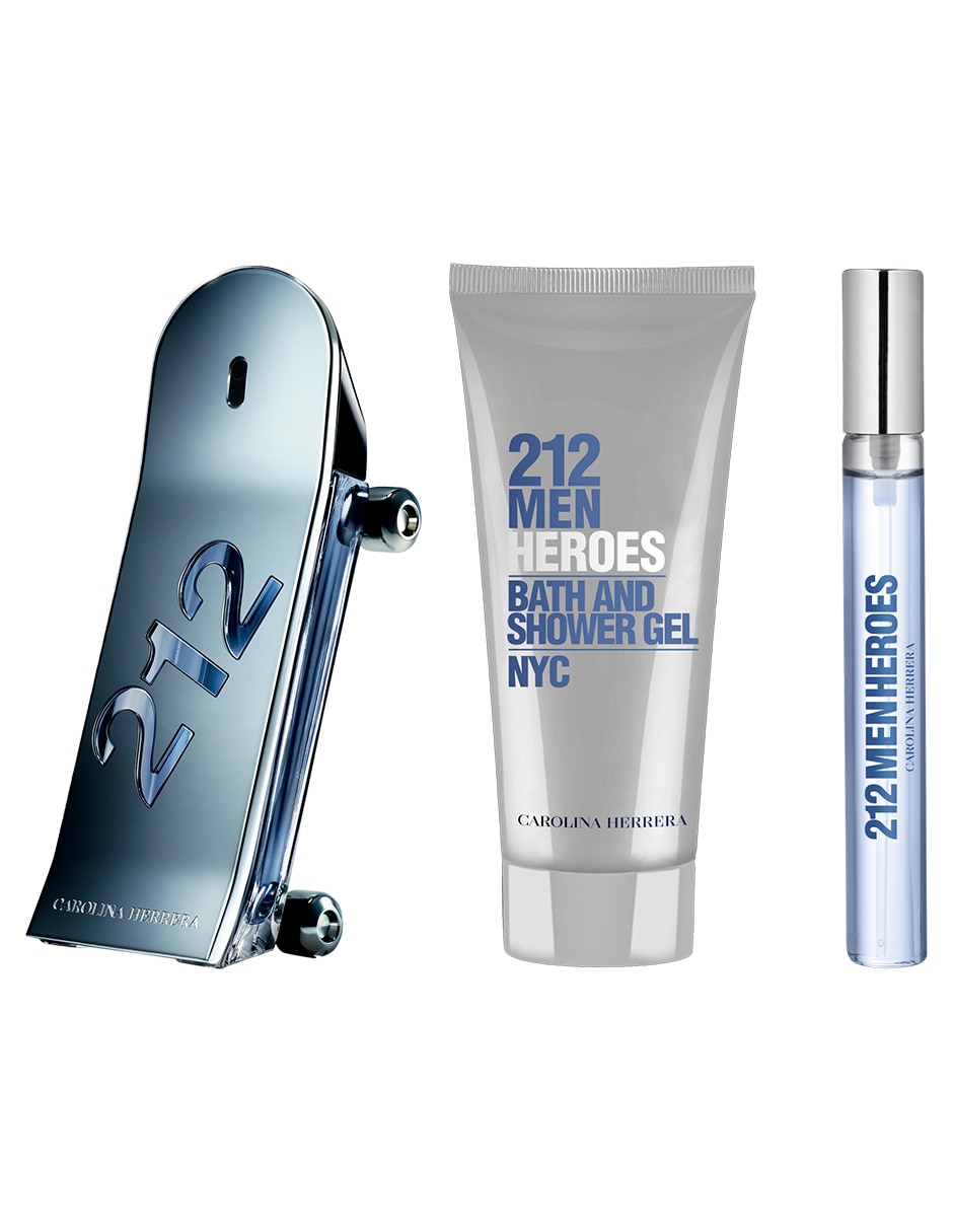 Kit Eau de toilette Carolina Herrera 212 Heroes para hombre