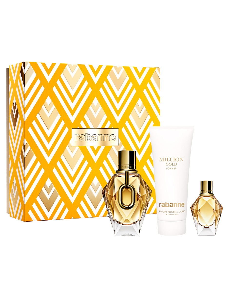 Kit eau de parfum million gold for her para mujer