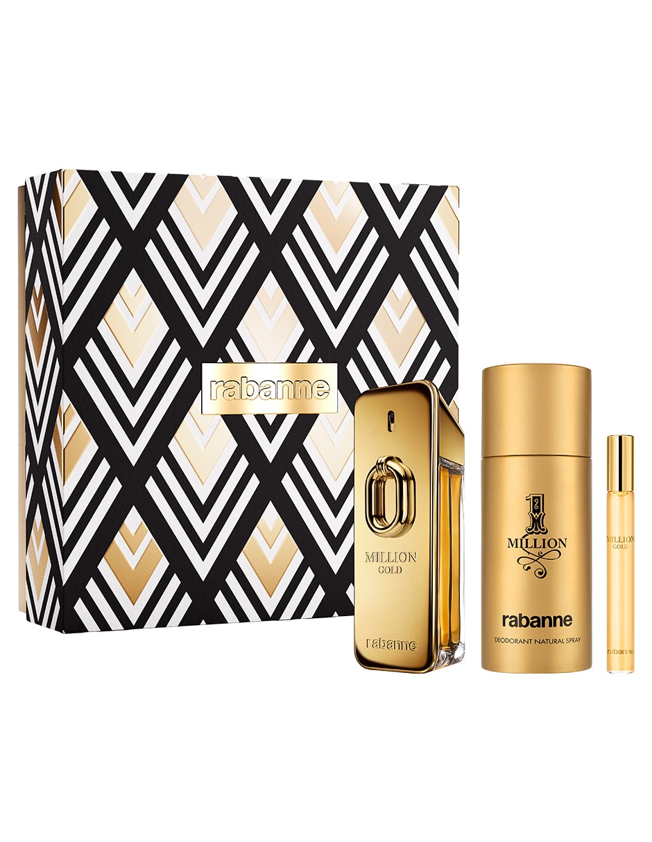 Kit Eau de parfum Million Gold para hombre Kit Eau de parfum Million Gold para hombre