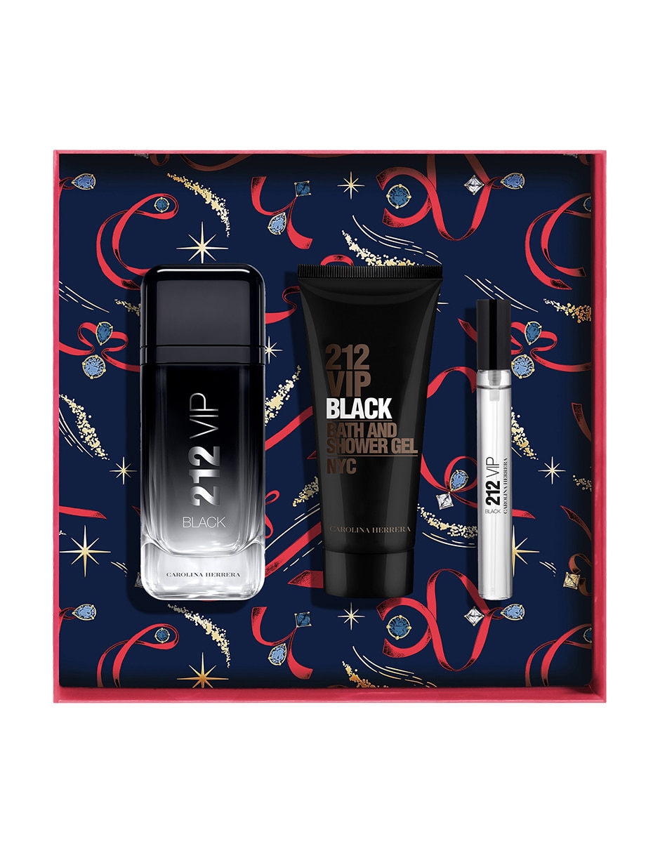 Kit Eau de parfum 212 vip black para hombre 4